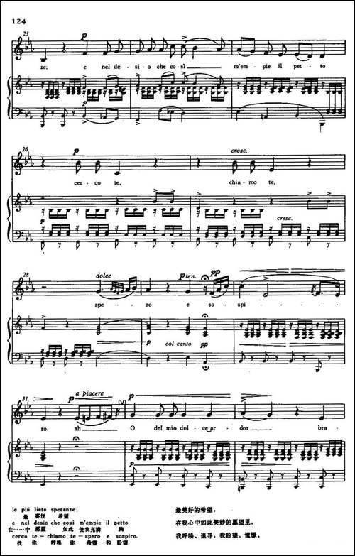 [意]O-del-mio-dolce-ardor-我怀着满腔热情