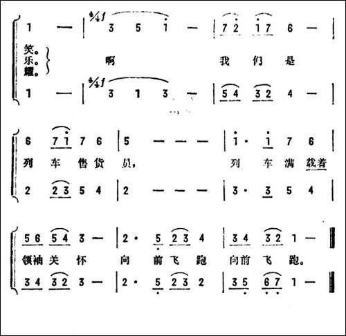 列车上的售货员之歌-朝鲜故事片《我们是列车售货员》插曲