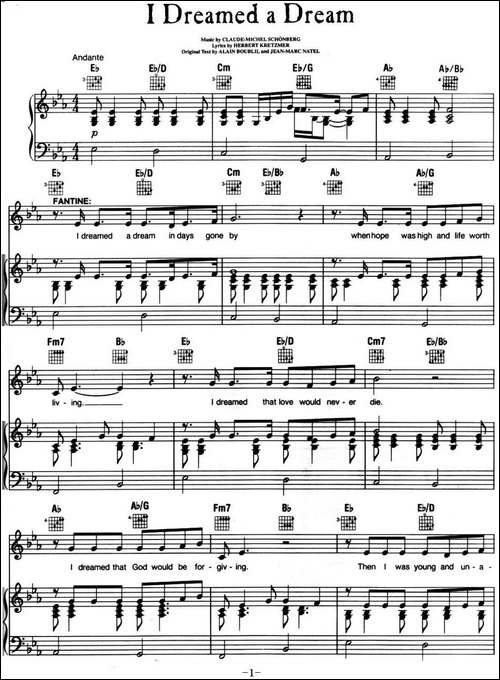 I-Dreamed-a-Dream--音乐剧《悲惨世界》-Les-Miserables选曲、正
