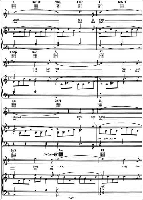 Bring-Him-Home--音乐剧《悲惨世界》-Les-Miserables选曲、正谱-