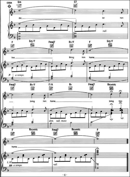 Bring-Him-Home--音乐剧《悲惨世界》-Les-Miserables选曲、正谱-