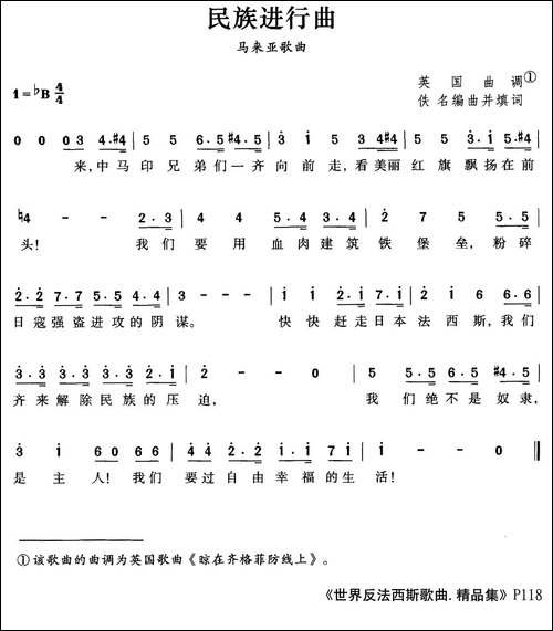 [马来亚]民族进行曲