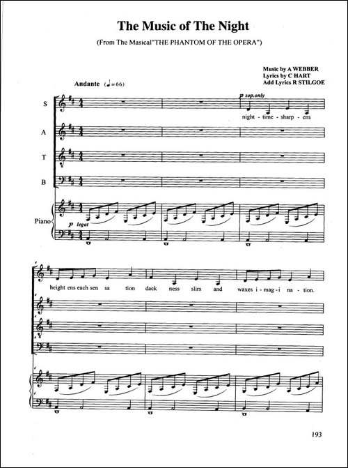 The-Music-of-The-Night-合唱-正谱