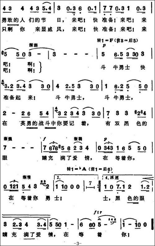 [法]斗牛士之歌-歌剧《卡门》选曲-4个版本