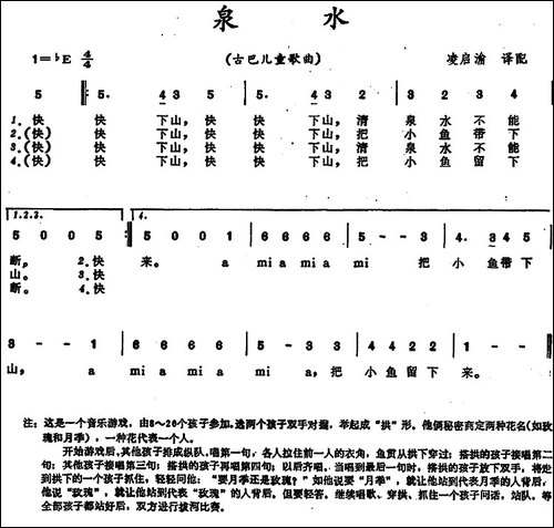 [古巴]泉水--儿童歌曲