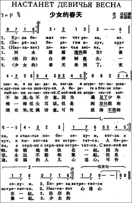 [前苏联]少女的春天-中俄文对照