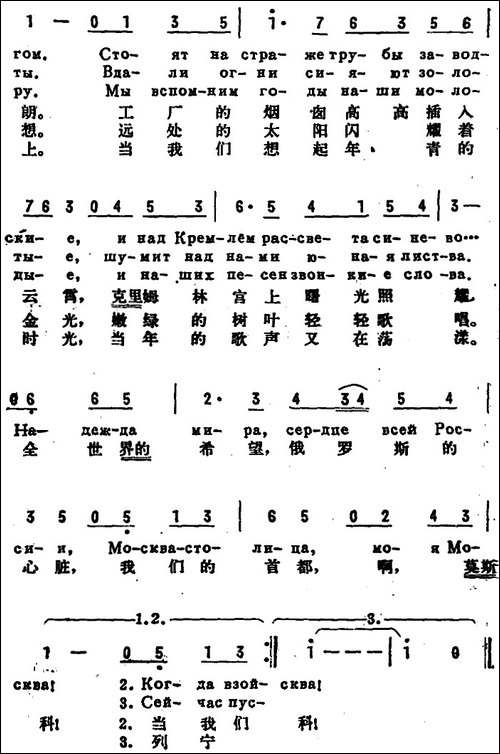 [前苏联]列宁山-中俄文对照