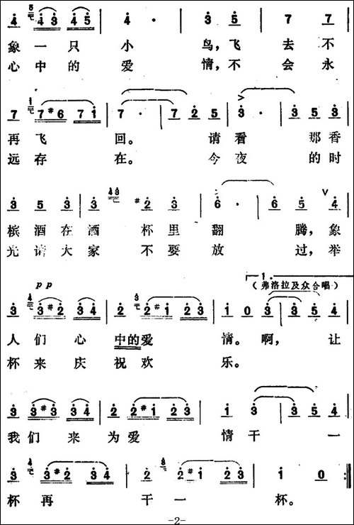 [意]饮酒歌--选自歌剧《茶花女》