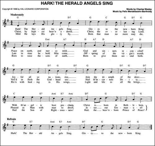HARK！THE-HERALD-ANGELS-SING-五线谱