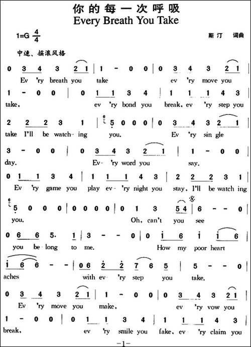 你的每一次呼吸