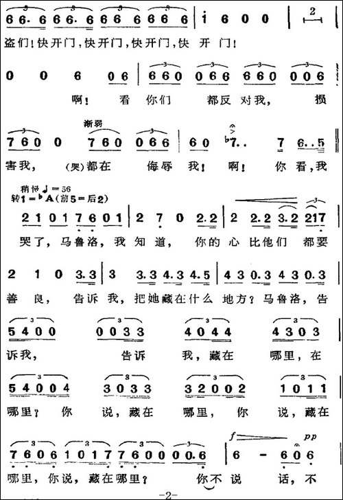 歌剧《弄臣》选曲：里戈莱托的咏叹调——你们这些狗强盗-第二幕
