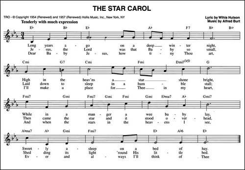 THE-STAR-CAROL-五线谱