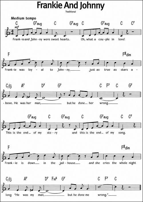 蓝调音乐：Frankie-And-Johnny