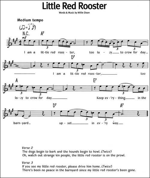 蓝调音乐：Little-Red-Rooster