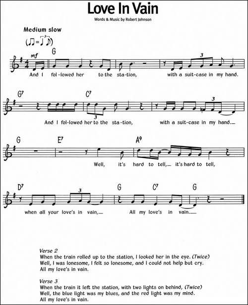 蓝调音乐：Love-In-Vain