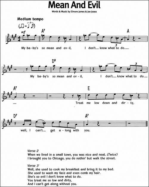 蓝调音乐：Mean-And-Evil