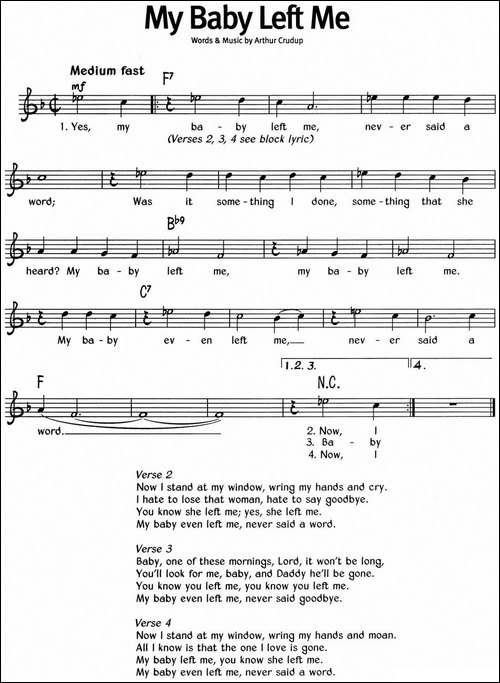 蓝调音乐：My-Baby-Left-Me