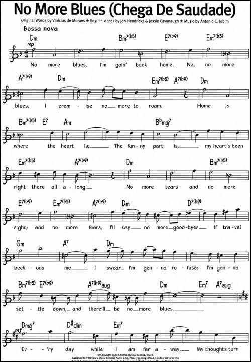 蓝调音乐：No-More-Blues-Chega-De-Saudade