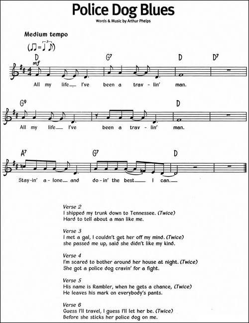 蓝调音乐：Police-Dog-Blues
