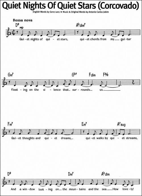 蓝调音乐：Quiet-Nights-Of-Quiet-Stars-Corcovado