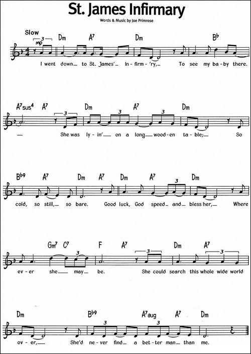 蓝调音乐：St.-James-Infirmary