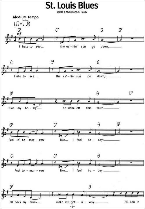 蓝调音乐：St.-Louis-Blues