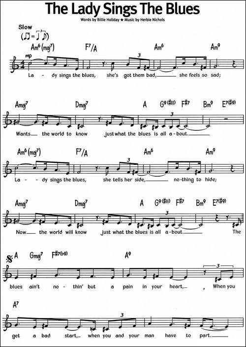 蓝调音乐：The-Lady-Sings-The-Blues