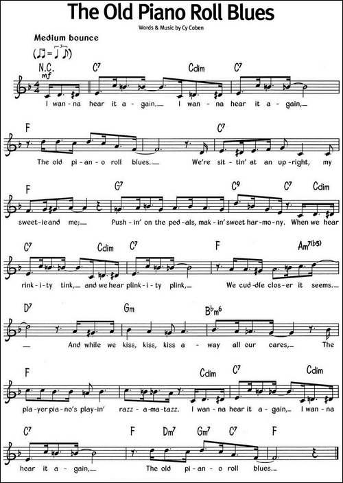 蓝调音乐：The-Old-Piano-Roll-Blues