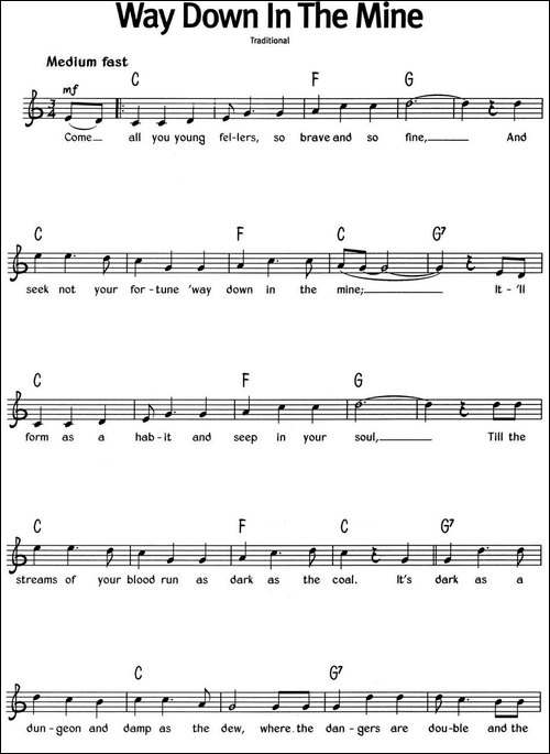 蓝调音乐：Way-Down-In-The-Mine