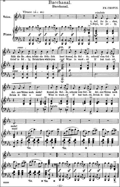Chopin-17-Polish-Songs-Op.74，No.4-Bacchanal.-Bacchanal.-钢