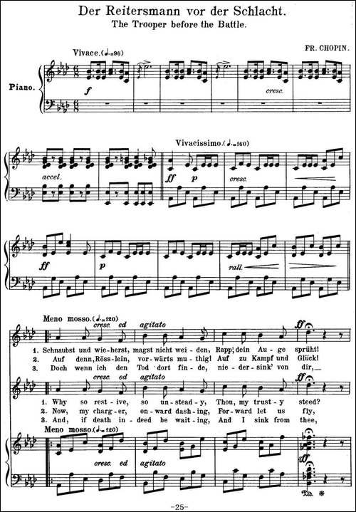 Chopin-17-Polish-Songs-Op.74，No.10-Der-Reitersmann-vor-der