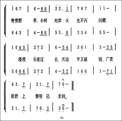 远在小河对岸-男声合唱-[前苏联]