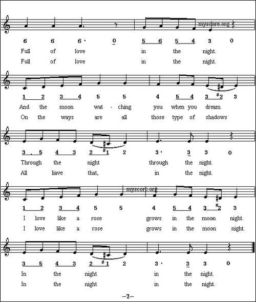 The-moon-climbing-over-mountain-半个月亮爬上来-英译中文歌曲