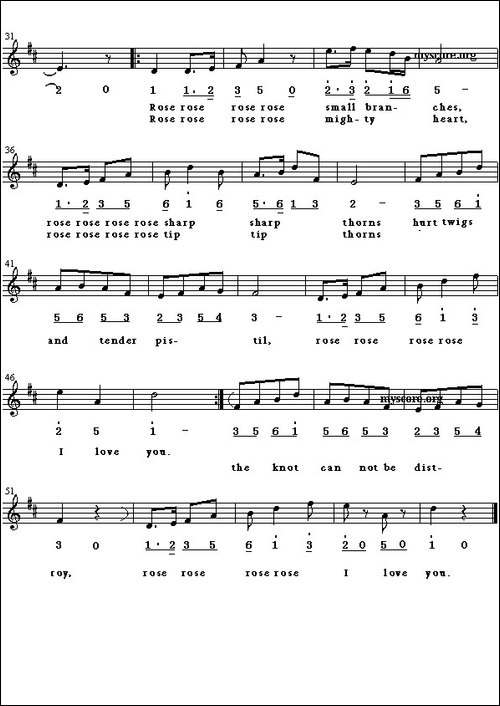 Rsse,-rose-I-love-you-玫瑰玫瑰我爱你、英译中文歌曲、线简谱混