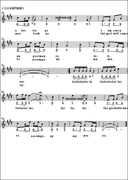 Night-of-the-prairie-草原之夜-英译中文歌曲、线简谱混排版