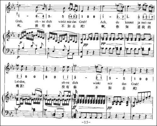 Ha，Treuloser-嘿，负心人-中外文对照、正谱+简谱