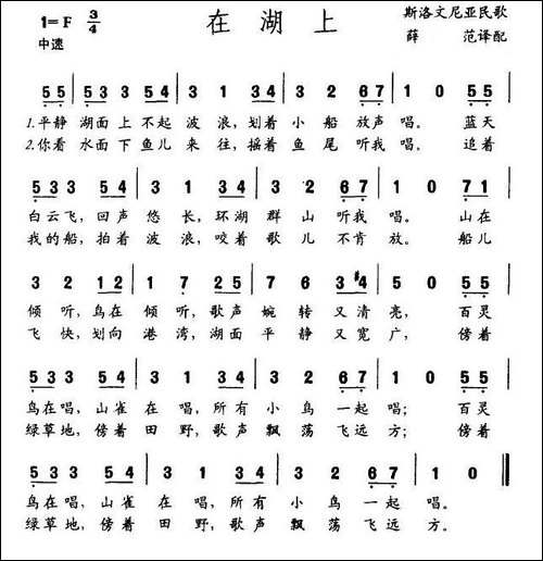 在湖上-斯洛文尼亚