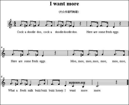 I-want-more--英文儿歌、线简谱混排版