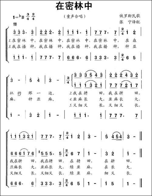 [俄罗斯]-在密林中-童声合唱