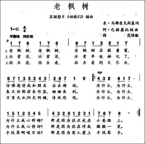 老枫树-俄