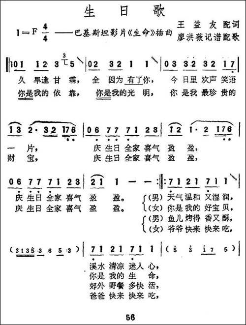[巴基斯坦]生日歌-电影《生命》插曲