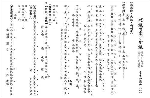 [粤曲]破镜重圆之分镜-工尺谱