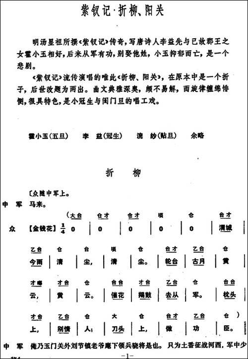 [昆曲]紫钗记·折柳、阳关