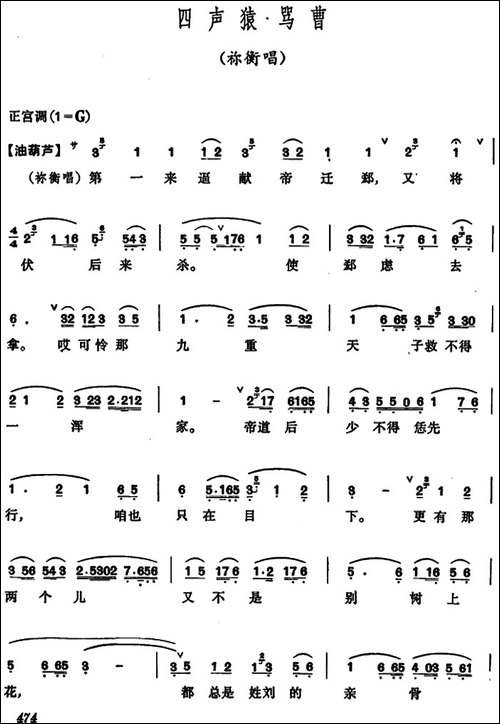 [昆曲]四声猿·骂曹-祢衡唱段