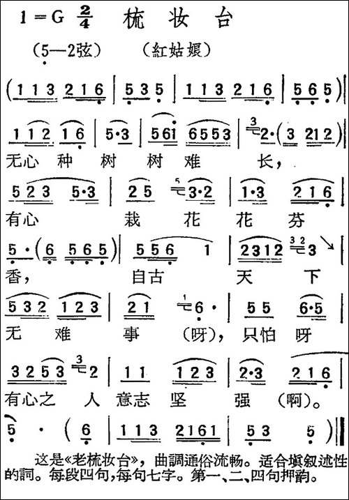 [扬剧曲调]梳妆台-红姑娘