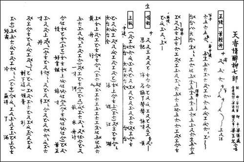 [粤曲]天香情醉柳七郎-工尺谱