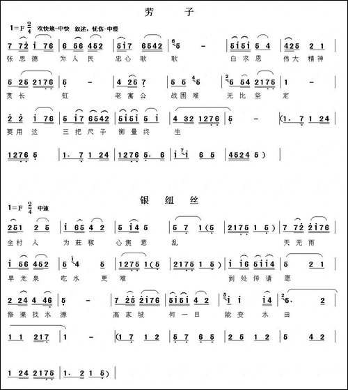 [眉户]眉户调谱例