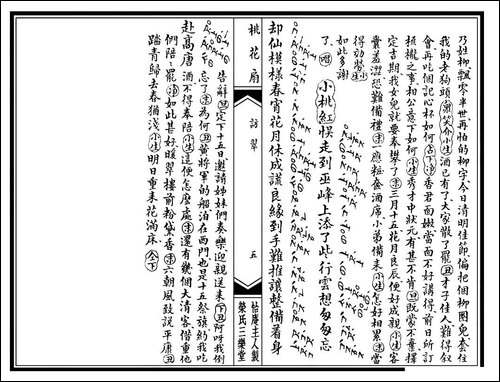 [昆曲]《桃花扇》第一场：访翠-工尺谱