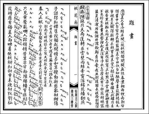 [昆曲]《桃花扇》第二场：题画-工尺谱