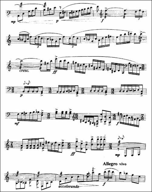 扬琴组曲：二、自得其乐的舞蹈-扬琴谱